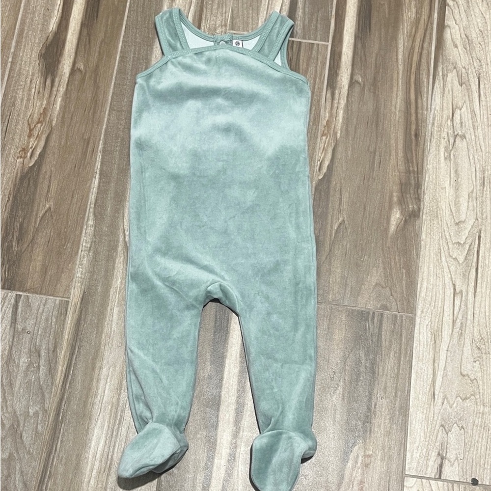 Mint Green velour Kids One Piece NWOT